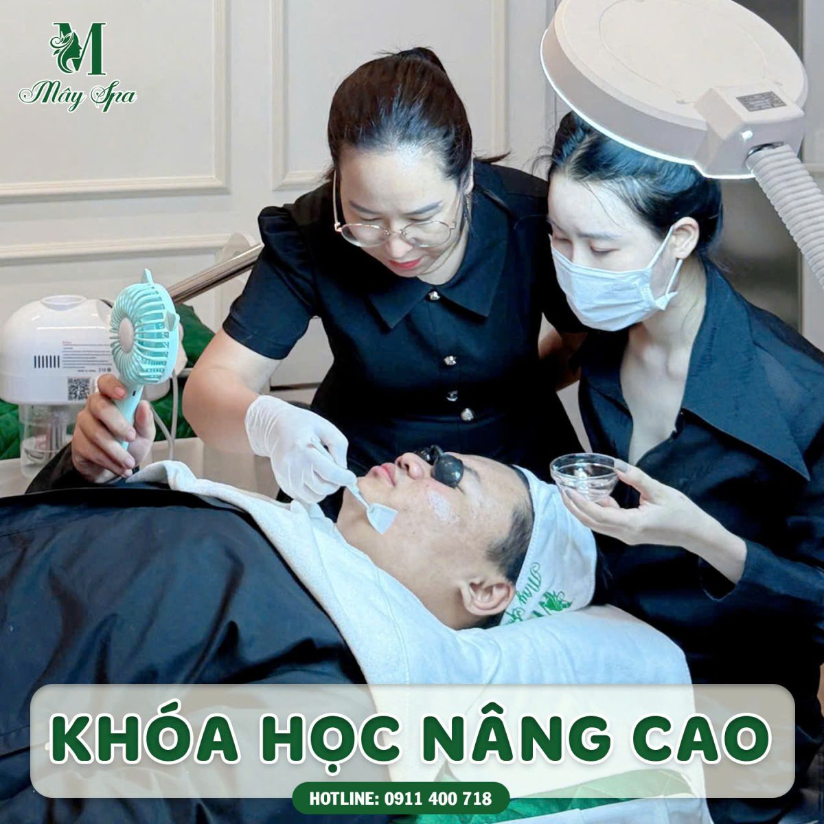 Thực hành 1 kèm 1 giúp học viên nắm vững quy trình và tự tin thực hành
