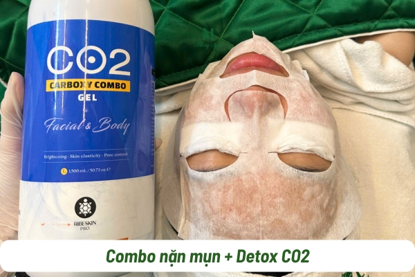 Combo nặn mụn + Detox CO2