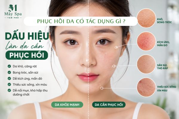 Dấu hiệu da cần phục hồi