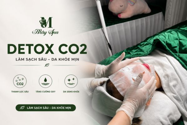 Detox CO2 giúp làm dịu và phục hồi làn da sau điều trị mụn