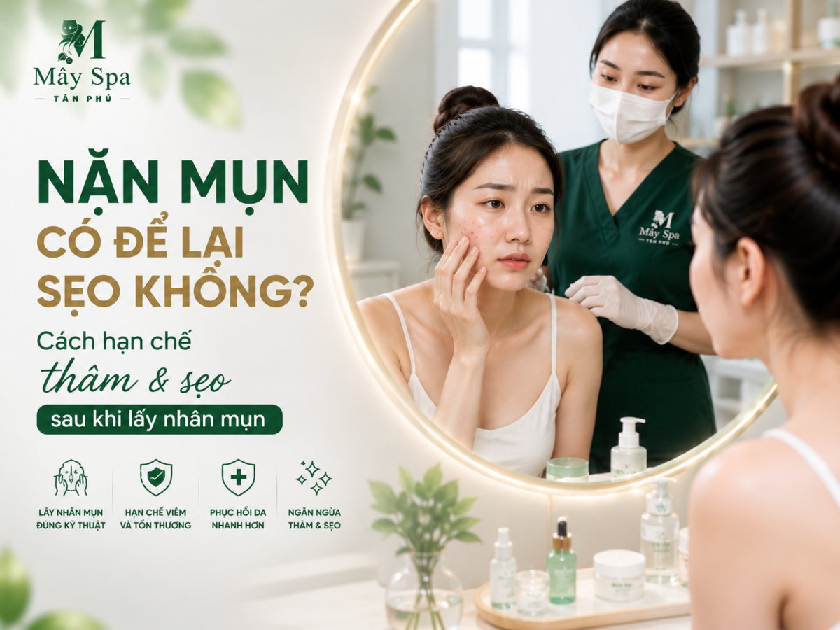 Nặn mụn có để lại sẹo không ?