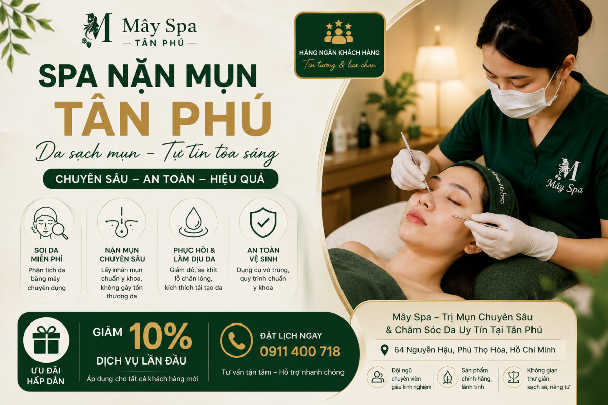 Spa nặn mụn T&acirc;n Ph&uacute; - M&acirc;y Spa