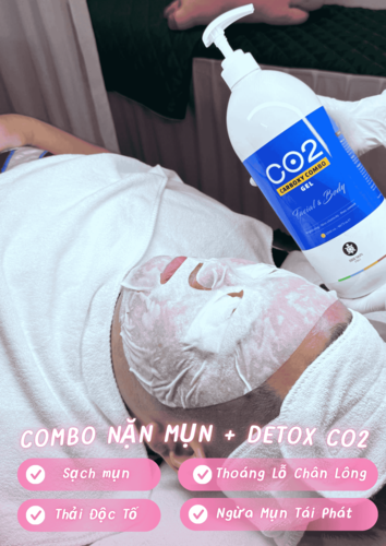 Combo nặn mụn v&agrave; detox CO2