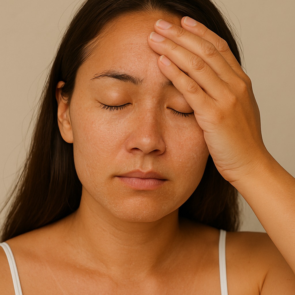 Da thiếu sức sống dễ gây stress