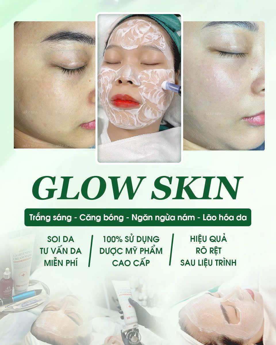 Hiệu quả liệu trình cấy trắng da Glowing Skin tại Mây spa