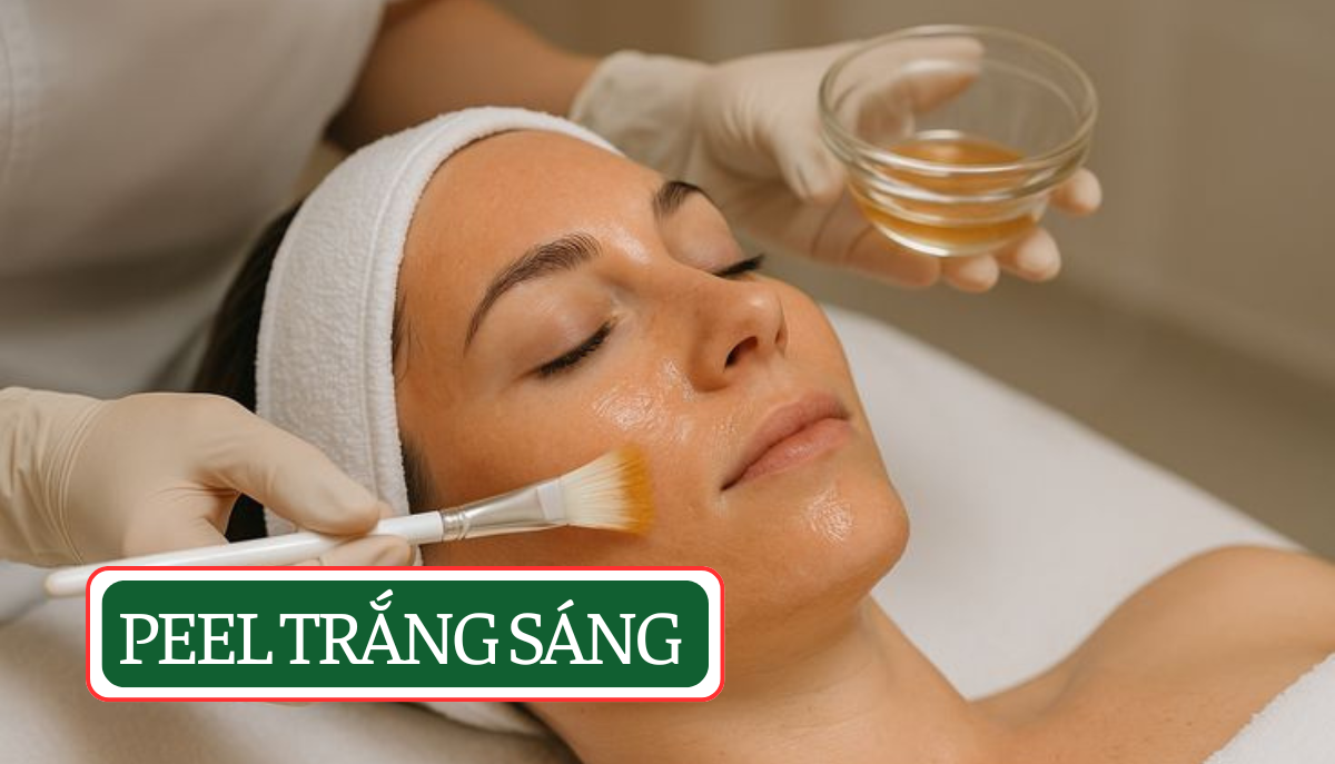 Peel trắng sáng da tại spa uy tín tphcm như Mây spa
