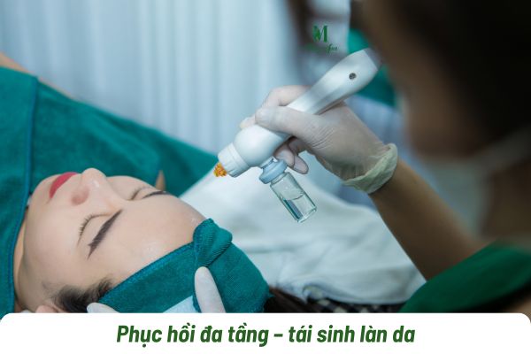 phục hồi da đa tầng tại M&acirc;y Spa