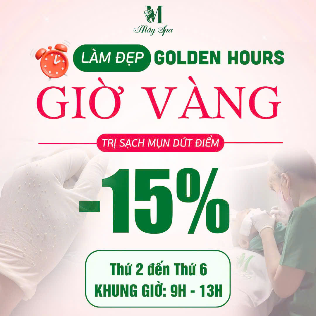 Ưu đãi giờ vàng giảm giá tại Mây Spa Bình Thạnh