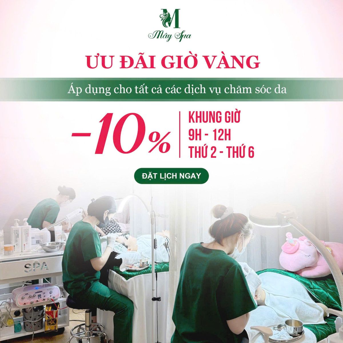 Ưu đãi giờ vàng tại Mây spa Tân Phú
